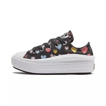Детские кроссовки Converse Chuck Taylor All Star Move Low PS Always On Hearts Black Storm-Wind White 371591C 34