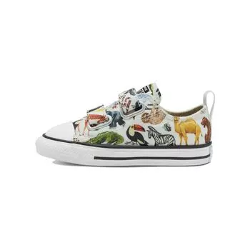 Детские кроссовки Converse Chuck Taylor All Star Low Easy-On TD Science Class Белый Черный 768463F