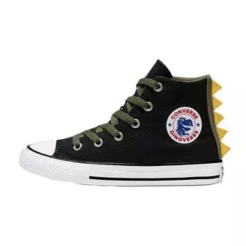 Детские кроссовки Converse Chuck Taylor All Star High PS Dinoverse Black Field-Surplus White 665349C