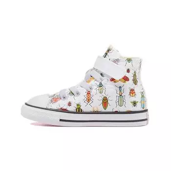Детские кроссовки Converse Chuck Taylor All Star High TD A Bugs World White Natural-Ivory Black 770708F 23