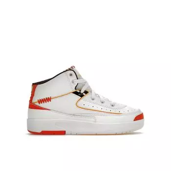 Детские кроссовки Maison Chteau Rouge x Air Jordan 2 PS United Youth International кремового цвета с парусом Citron-Pulse DO5273-180 28