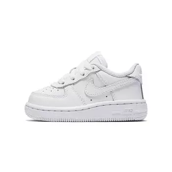 Детские кроссовки Nike Air Force 1 06 TD Triple White Бело-Белые 314194-117 22