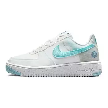 Детские кроссовки Nike Air Force 1 Crater GS White Copa Rift-Blue Volt DC9326-100 37.5