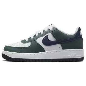 Детские кроссовки Nike Air Force 1 GS Vintage Green Obsidian белые HF5178-300 36