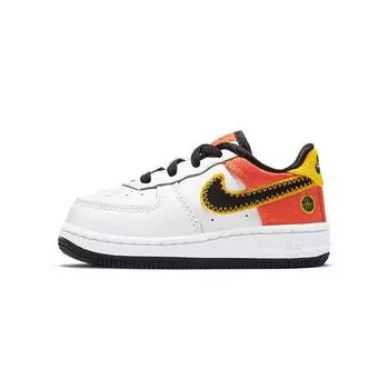 Детские кроссовки Nike Air Force 1 LV8 TD Roswell Rayguns White Orange-Flash Amarillo DD9533-100 23.5