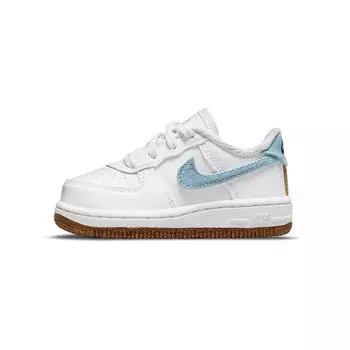 Детские кроссовки Nike Air Force 1 LV8 TD Indigo Белый Черный Обсидиан CZ2663-100 27