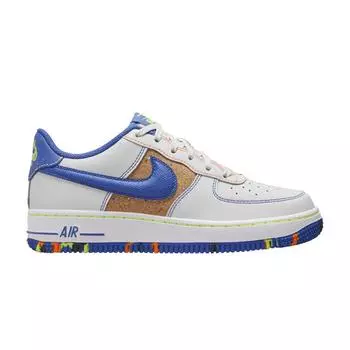 Детские кроссовки Nike Air Force 1 LV8 GS Playground Paint Pack Blue Photon-Dust Volt HJ9231-025 38.5
