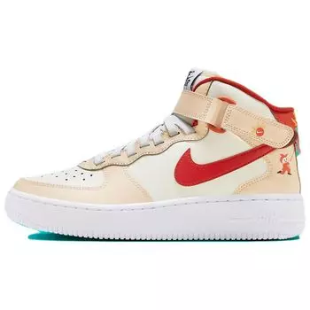 Детские кроссовки Nike Air Force 1 Mid EasyOn GS Year of the Dragon Cream White FZ5521-161 36