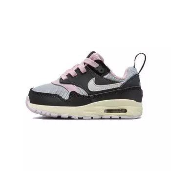 Детские кроссовки Nike Air Max 1 TD антрацитово-розовые из пеноматериала серо-черные Summit-White DZ3309-004 21