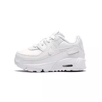 Детские кроссовки Nike Air Max 90 TD Triple White Metallic-Silver CD6868-100