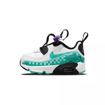 Детские кроссовки Nike Air Max 90 Toggle SE TD White Psychic Purple Washed Teal, черные DN3265-100 22
