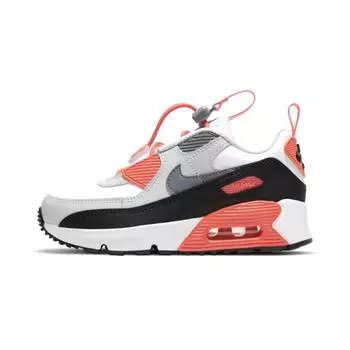 Детские кроссовки Nike Air Max 90 Toggle PS Infrared Белый нейтрально-серый черный CV0064-100 28