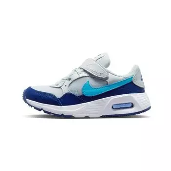 Детские кроссовки Nike Air Max SC PS Pure Platinum Blue Lightning серо-белый темно-королевский-синий CZ5356-011 28
