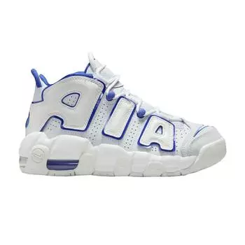 Детские кроссовки Nike Air More Uptempo GS White Royal Summit-White Football-Grey Racer-Blue FN4857-100 35.5