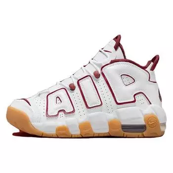 Детские кроссовки Nike Air More Uptempo GS White Team Red Gum Gum-светло-коричневые FJ2846-100 37.5