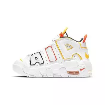 Детские кроссовки Nike Air More Uptempo PS Roswell Raygun White University-Gold Team-Orange DD9286-100 35