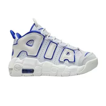 Детские кроссовки Nike Air More Uptempo PS White Royal Summit-White Football-Grey Racer-Blue FN4858-100 28