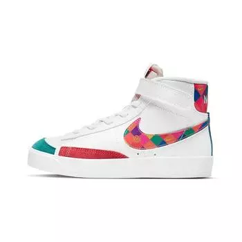 Детские кроссовки Nike Blazer Mid 77 BP Chinese New Year - Spring Festival White Spirit-Teal Racer-Blue DD8490-163 32