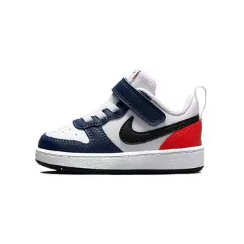 Детские кроссовки Nike Court Borough Low 2 TD USA White Midnight-Navy Black DO7448-101 22