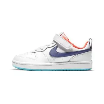 Детские кроссовки Nike Court Borough Low 2 PS White Dark Purple Dust Copa Bright-Mango BQ5451-112 28