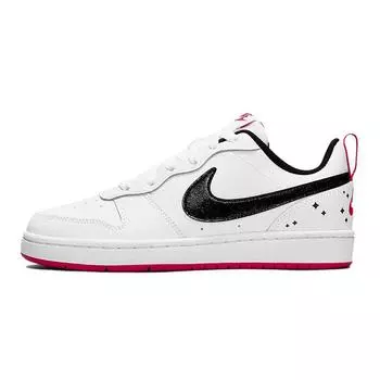 Детские кроссовки Nike Court Borough Low 2 SE GS White Very Berry черные DM0110-100 35.5