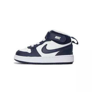Детские кроссовки Nike Court Borough Mid 2 TD White Signal Blue Blue-Void CD7784-107 22