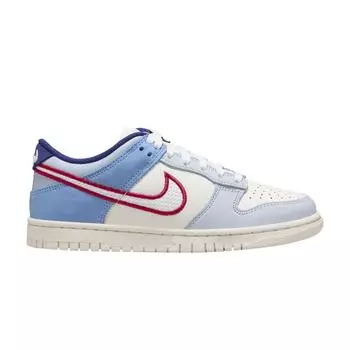 Детские кроссовки Nike Dunk Low GS Armory Blue Red Mesh Sail Light-Armory-Blue White HF5742-111 35.5