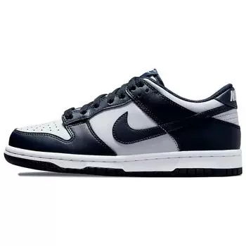 Детские кроссовки Nike Dunk Low GS Georgetown Grey Wolf-Grey Dark-Obsidian CW1590-004 35.5