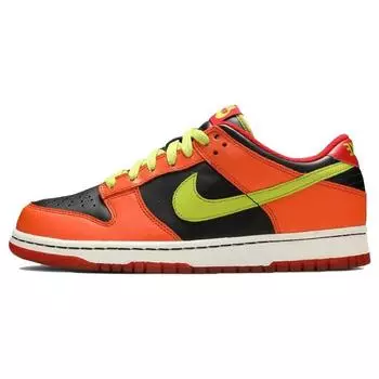 Детские кроссовки Nike Dunk Low GS Orange Blaze Cactus Black Bright-Cactus-Green Atom-Red 310569-032 36.5