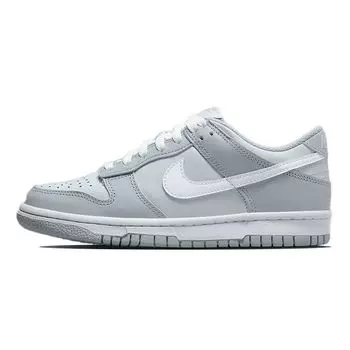 Детские кроссовки Nike Dunk Low GS Pure Platinum Wolf Grey белые DH9765-001 36
