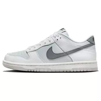 Детские кроссовки Nike Dunk Low GS Reflective Swoosh Белый футбольно-серый Pure-Platinum FV0365-100 38.5