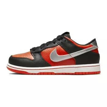 Детские кроссовки Nike Dunk Low PS Martian красный черный металлик-серебристый DV1988-001 28