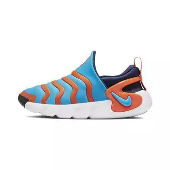 Детские кроссовки Nike Dynamo Go PS Laser Blue Safety Orange Midnight, темно-синие, белые DH3437-403 35