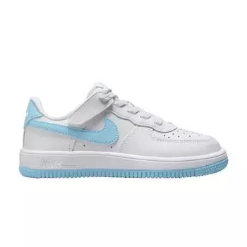 Детские кроссовки Nike Force 1 Low EasyOn PS White Aquarius Blue FN0237-107 28