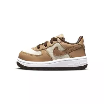 Детские кроссовки Nike Force 1 QS TD Acorn Brown Natural Underbrush DJ4298-100 19.5