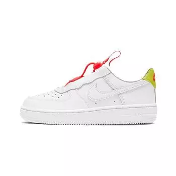 Детские кроссовки Nike Force 1 Toggle PS White Bright Crimson High-Voltage CU5287-102 27.5