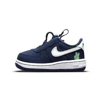 Детские кроссовки Nike Force 1 Toggle SE TD Peace Blue Midnight-Navy Lime-Glow DB1819-400 23.5