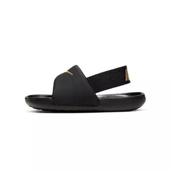 Детские кроссовки Nike Kawa Slide TD Black Metallic Gold BV1094-003 27