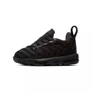 Детские кроссовки Nike LeBron 16 TD Fresh Bred Black Black-University-Red AQ2468-002