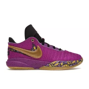 Детские кроссовки Nike LeBron 20 GS Young Heirs Фиолетовый Ярко-Фиолетовый Металлик-Золотой FD0207-500 39