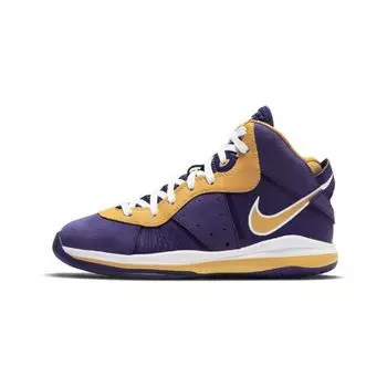 Детские кроссовки Nike LeBron 8 PS Lakers Purple Court-Purple University-Gold CT5114-500 28