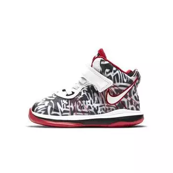 Детские кроссовки Nike LeBron 8 TD Graffiti White Black Sport-Red DH3241-001 22