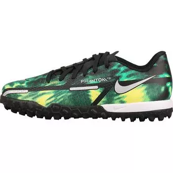 Детские кроссовки Nike Phantom GT2 Academy TF GS Shockwave Зеленый Черный Green-Strike DM0739-003 38.5