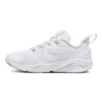Детские кроссовки Nike Star Runner 4 PS Triple White Pure-Platinum DX7614-100 29.5