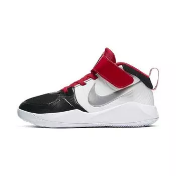 Детские кроссовки Nike Team Hustle D9 Auto PS Metallic Silver Black White CQ4278-001