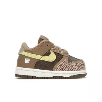 Детские кроссовки Nike Undefeated x Dunk Low SP TD Canteen Brown Lemon-Frost DJ4307-200 18.5