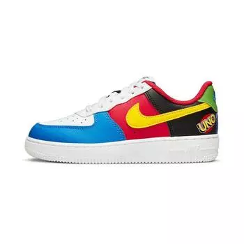 Детские кроссовки Nike UNO x Air Force 1 Low PS 50th Anniversary White Yellow-Zest University-Red DO6635-100 28