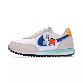 Детские кроссовки Nike Waffle Trainer 2 PS Scrapbook Белый Чили-Красный Game-Royal DM7215-141 29.5