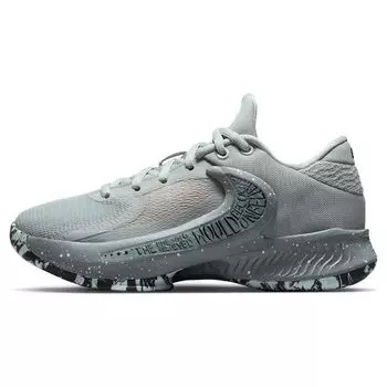 Детские кроссовки Nike Zoom Freak 4 GS Etched in Stone Grey Wolf-Grey White DQ0553-004 38