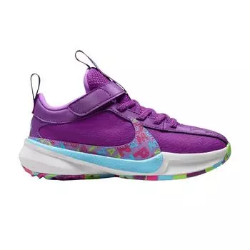 Детские кроссовки Nike Zoom Freak 5 PS Alphabet Bros Фиолетовый Bold-Berry Fuchsia-Dream DZ4485-500 28